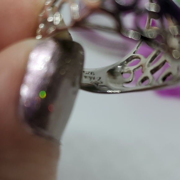 Green turquoise ring size 7 - Picture 6 of 7